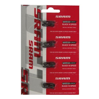 CONECTOR CADENA SRAM POWERLOCK 10V NEGRO (4 UDS)