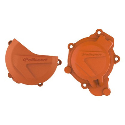 KIT PROTECTOR TAPA EMBRAGUE + ENCENDIDO KTM SX/XC125/150 (16-18) Naranja REF:90964