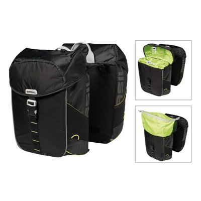 ALFORJAS BASIL MILES BLACK LIME IMPERMEABLE NEGRO