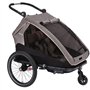 XLC REMOLQUE NIÑO DUO S 20 GRIS/BEIGE/ANTRACITA