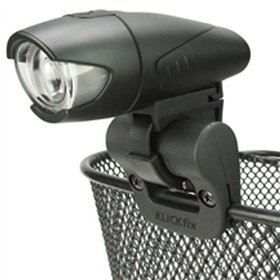 SOPORTE DE LUZ KLICKFIX CON CLIP PARA CESTAS NEGRO