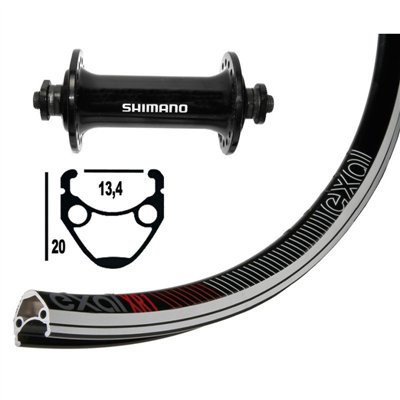 RUEDA DEL.700C WINORA EXAL XR-1 SH.TIAGRA QR NEGRO