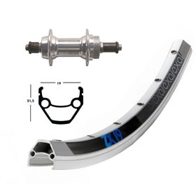 RUE.TR.28x1.75 WINORA EXAL ZX 19 QR 135 PLATA MATE