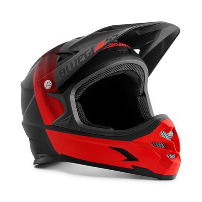 CASCO BLUEGRASS INTOX NEGRO/ROJO MATE T.S (54-56)