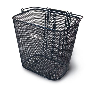 CESTA TRASERA BASIL CARDIFF 35x29x35cm NEGRO
