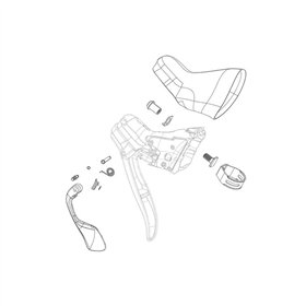 SHIFTER CLAMP KIT RED 13/22/FORCE22/RIVAL22/700 ER