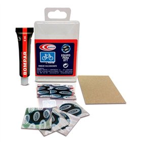 SET CAJA PARCHES MTB VULCANIZANTE BOMPAR VERDE(50)