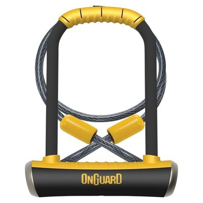 ANTIRROBO   U   CON CABLE Y SOPORTE PITBULL MINI D