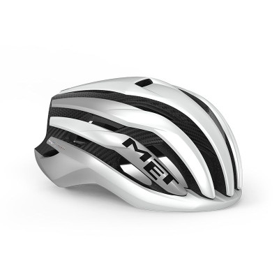 CASCO MET TRENTA 3K CARBON MIPS BLAN/PLATA METAL