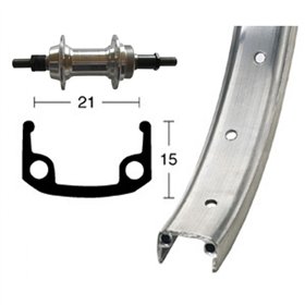 RT26x1.9,COR.ROSC.ALU, 36 AG. RANURA RUE.C.PARED
