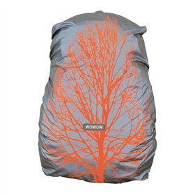 FUNDA MOCHILA WOWOW QUEBEC IMPERMEABLE PLATA/MARRO