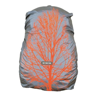 FUNDA MOCHILA WOWOW QUEBEC IMPERMEABLE PLATA/MARRO