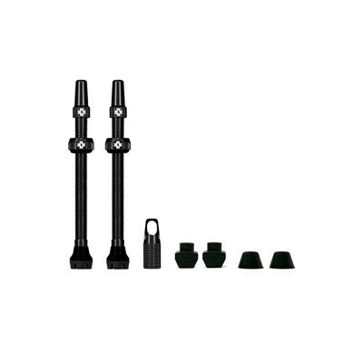 JUEGO VALVULAS MUC-OFF V2 TUBELESS 80mm NEGRO