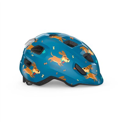 CASCO NIÑO MET HOORAY MIPS AZUL PERROS S 52-55