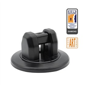 ANCLAJE PARED/SUELO HIPLOK A1000 19x10cm NEGRO