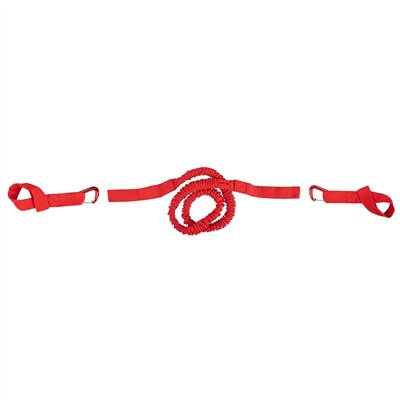 CORREA REMOLQUE M-WAVE TRAIL ROPE MOSQUETONES ROJO