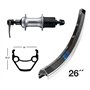 RUEDA TR.WINORA EXAL ZX 19 26 F.LL.SH8-10V AL.N/PL