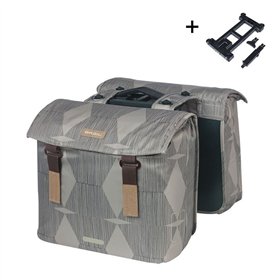 ALFORJAS BASIL ELEGANCE MIK 2.0 40-49L GRIS CAS/TO