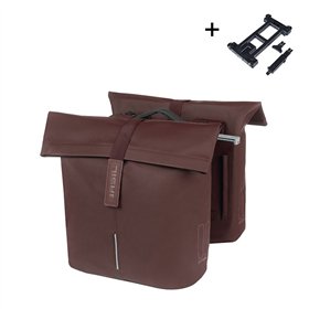 ALFORJAS BASIL CITY MIK 2.0 28-32L PU MARRON TOST