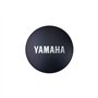 TAPA LOGO YAMAHA MOTORES PW NEGRO/LOGO PLATA