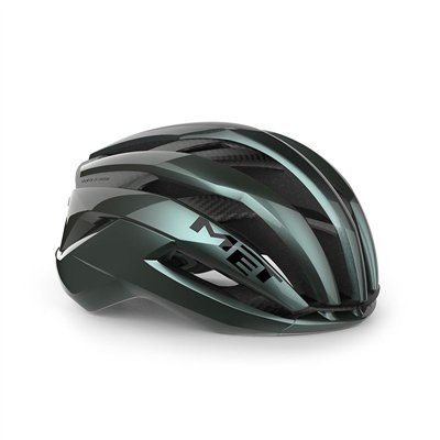 CASCO MET TRENTA 3K CARBON VERDE AZULADO BR MY26 S