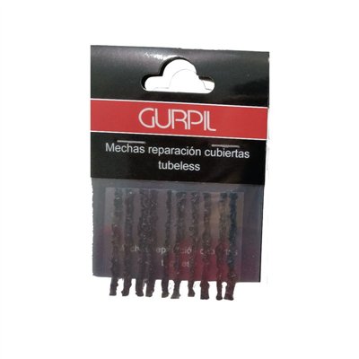 KIT 10 MECHAS GURPIL REPARACION TUBELESS 1.5 mm