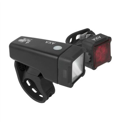SET DE LUCES AXA NITELINE T4-R LED USB NEGRO