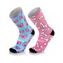 CALCETINES MB-WEAR FUN H16 CERDO ROSA/AZUL S/M