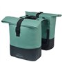 ALFORJAS BASIL PLACA MIK 2.0 28-32L PET/CUERO VE/N