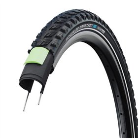 CUB.SCHWALBE MARATHON 365 700x35C RIGIDA NEG.REFL