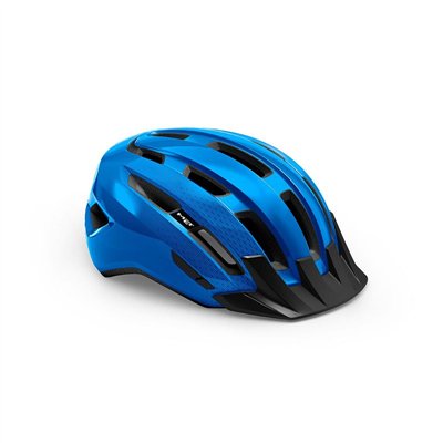 CASCO MET DOWNTOWN AZUL BRILLO T.M/L 58-61