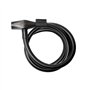 CANDADO CABLE TRELOCK KS 415 110cm-15mm NEGRO