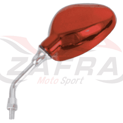Juego retrovisores universales V PARTS M8 rosca derecha Rojo