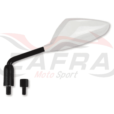 Retrovisor izquierdo universal V PARTS con adaptadores blanco