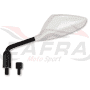 Retrovisor izquierdo universal V PARTS con adaptadores blanco