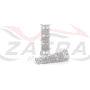 Reposapiés Racing V Parts Color aluminio natural