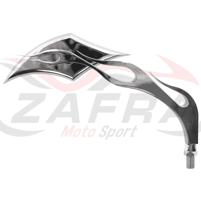 Retrovisor derecho universal V PARTS Custom Llamas + adaptador M10 R/I