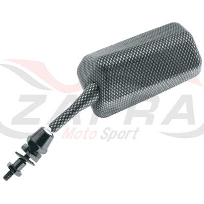 Juego retrovisores universales V PARTS Rectangular F1 carbon look