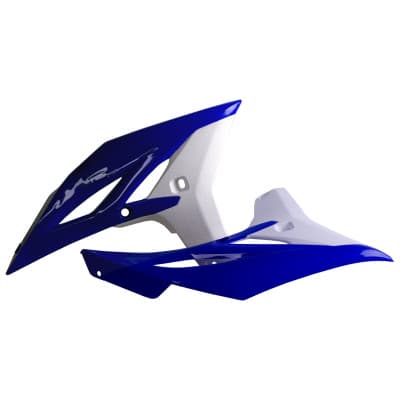 TAPAS RADIADOR YZ250F(10-13) WR450F(12-15) Azul LYZ98/Blanco