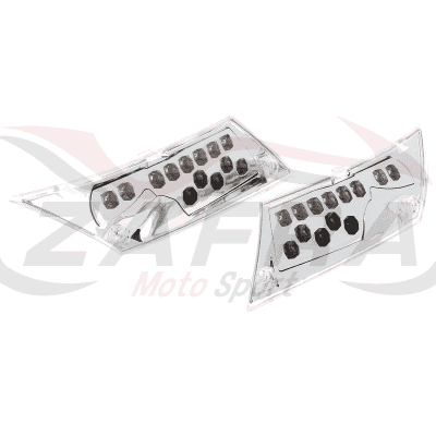 Intermitente trasero V PARTS tipo origen LED cromado Piaggio Zip 50
