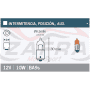 Caja de 10 lámparas 12Vx10W naranja