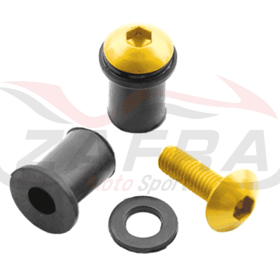 Juego de tornillos para cúpula V PARTS M5x16mm rojo - 8 unidades