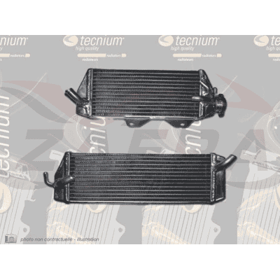 Radiador de aluminio soldado sobredimensionado izquierdo