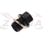 Tapón de vaciado de aceite TECNIUM no magnético alu negro M8 x 1,25 x 16
