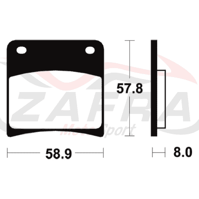Pastillas de freno Tecnium MA120 Orgánicas