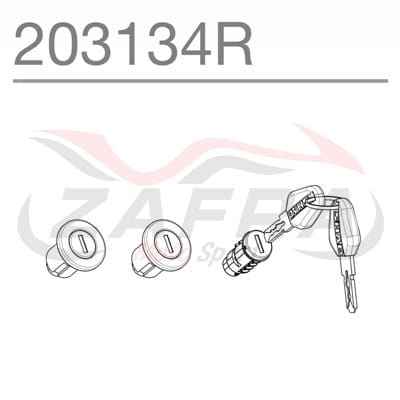 Conjunto triple cerradura y 2 llaves premium Shad