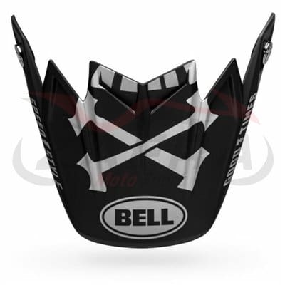 Visera Bell Moto-9 Flex FASTHOUSE WRWF Negro/Blanco/Gris