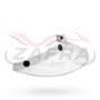 Visera 3 corchetes BELL 510 para Custom 500 - Blanco
