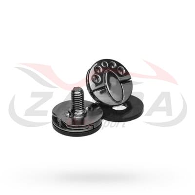 KIT TORNILLOS VISERA BELL MOTO-9 / CARBON FLEX PLATA (2 UNIDADES)