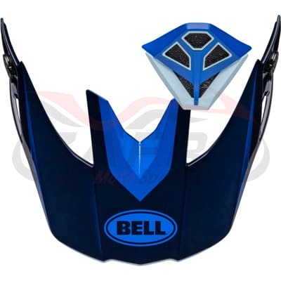 Kit Visera + Mentonera BELL Moto10 Spherical MECHANT - Azul